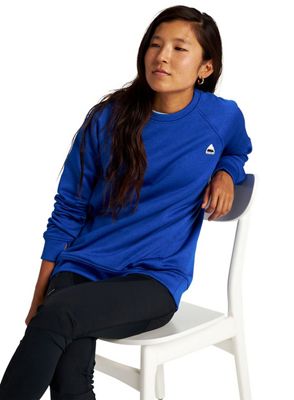 Burton Women's Oak Crewneck Fleece Top - Medium - Cobalt Blue Heather product image