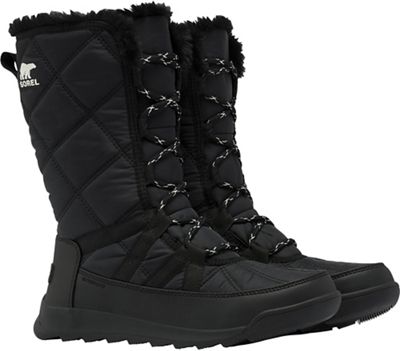 Size 9.5 SOREL Whitney II Waterproof & Insulated Tall Lace-Up Boot in Black at Nordstrom, 