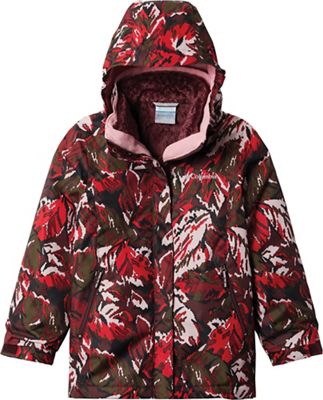 Columbia Girls' Bugaboo II Fleece Interchange Jacket - Large - Malbec Leafscape Print product image