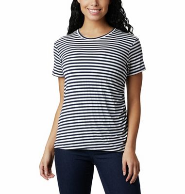 Columbia Women's Essential Elements Striped SS Shirt - Medium - Dark Nocturnal Stripe product image