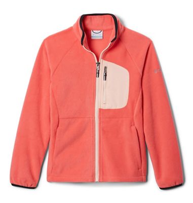 Columbia Youth Fast Trek III Fleece Full Zip Jacket - Medium - Blush Pink / Peach Blossom product image
