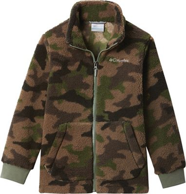 Columbia Boys' Rugged Ridge II Sherpa Full Zip Jacket - Medium - Cypress Trad Camo Print product image