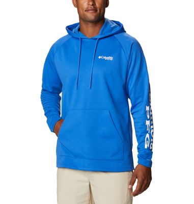 Columbia Men's Terminal Tackle Fleece Hoodie - Large - Vivid Blue / White Logo product image