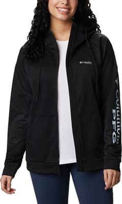 Columbia Women's Tidal Fleece Full Zip Hoodie - XS - Black / Cirrus Grey Logo product image