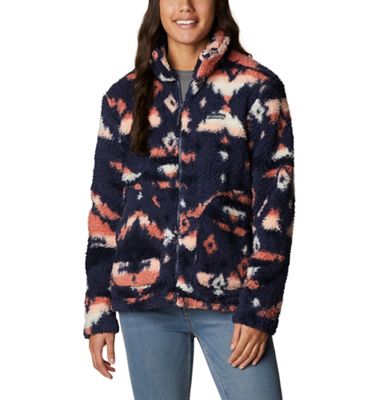 Columbia Women's Winter Pass Sherpa Full Zip Jacket - Small - Nocturnal Rocky Mt Print product image