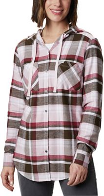 Columbia Women's Anytime Stretch Hooded LS Shirt - Small - Mineral Pink Multi product image