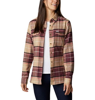 Columbia Women's Pine Street Stretch Flannel Shirt - Small - Beach Boyfriend Tartan product image