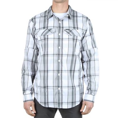 Columbia Men's Silver Ridge Lite Plaid LS Shirt - Small - White Multi Plaid product image