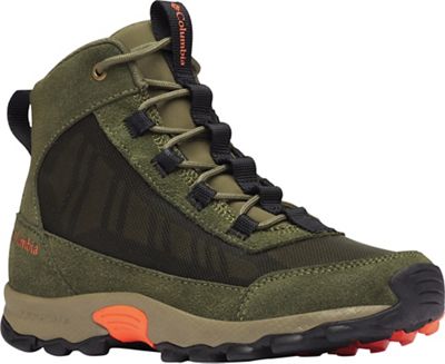 Columbia Youth Flow Borough Mid Shoe - 1 - Nori / Tangy Orange product image