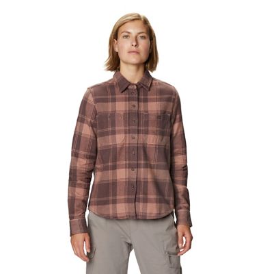 Mountain Hardwear Women's Plusher LS Shirt - Large - Smoky Quartz product image