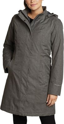 Eddie Bauer Women's Girl On The Go Insulated Trench - XL - Dark Charcoal Heather product image