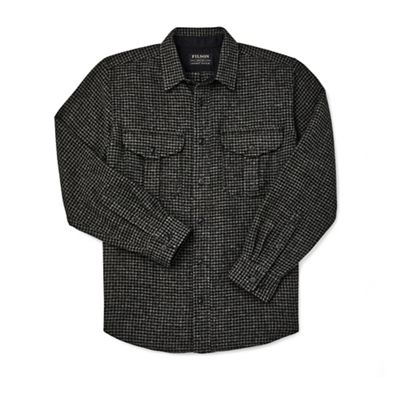 Filson Men's Northwest Wool Shirt - Large - Charcoal / Black Dogstooth product image