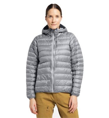 Haglofs Women's Roc Down Hoodie - Medium - Concrete product image