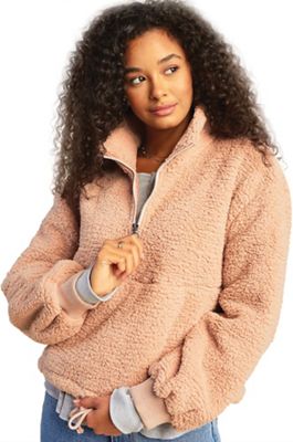 Billabong Women's Time Off Fleece Pullover Top - Large - Warm Sand product image