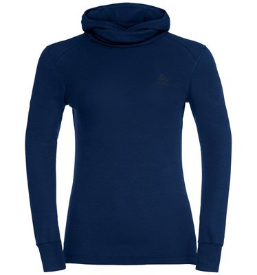Odlo Women's Active LS Top w/ Facemask - XS - Diving Navy product image