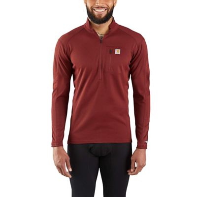 Carhartt Men's Base Force Midweight Tech Quarter-Zip - Small - Fired Brick product image
