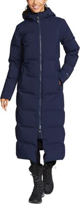 Eddie Bauer Women's Glacier Peak Seamless Stretch Down Duffle Coat - Large - Atlantic product image