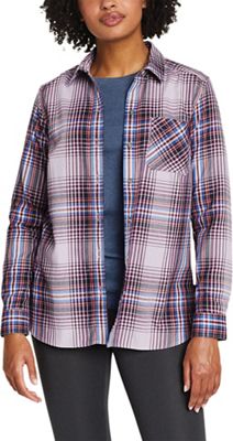 Eddie Bauer Travex Women's Expedition 2.0 LS Flannel Shirt - Large - Dark Rose product image