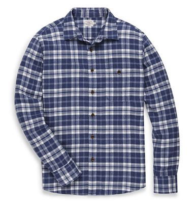Faherty Men's Stretch Seaview Flannel Shirt - Small - Navigator Plaid product image