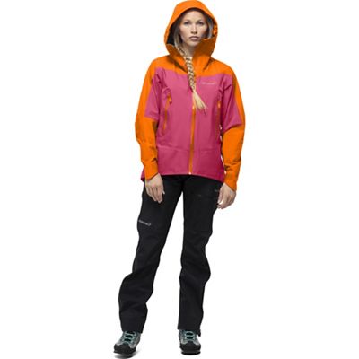 Norrona Women's Falketind GTX Jacket - Large - Orange Popsicle / Honeysuckle product image