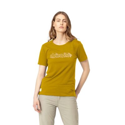 Norrona Women's Svalbard Wool T- Shirt - Large - Golden Palm product image