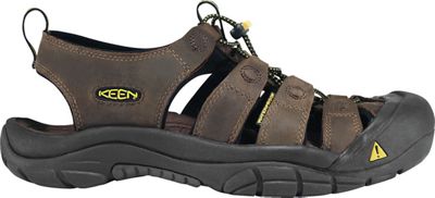 KEEN Mens Newport Leather Water Sandals with Toe Protection - 8 - Bison
