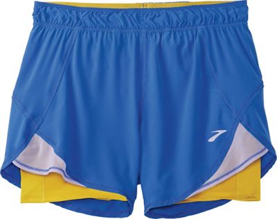Brooks Women's Chaser 5 Inch 2-In-1 Short - Small - Bluetiful / Golden Hour product image