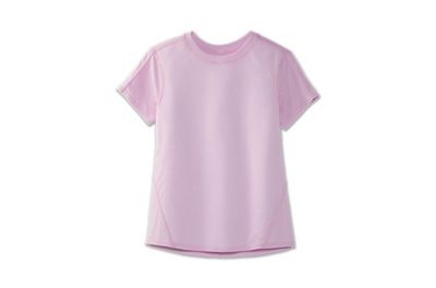 Brooks Women's Distance SS Top - Large - Heather Orchid Haze product image