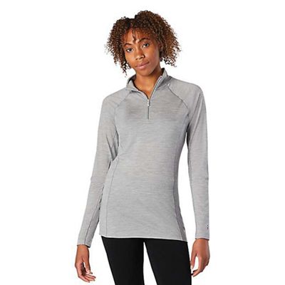 Smartwool Women's Classic All-Season Merino Base Layer 1/4 Zip - Medium - Light Grey Heather product image