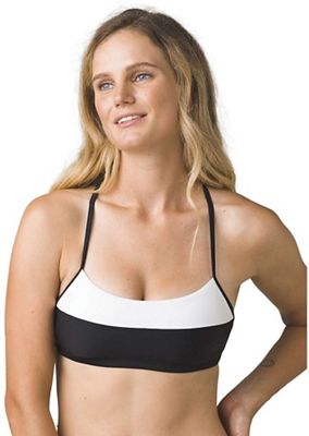 Prana Women's Lurisia Top - Large - Black White Colorblock product image