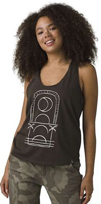 Prana Women's Organic Graphic Tank - Large - Washed Black Moonrise product image