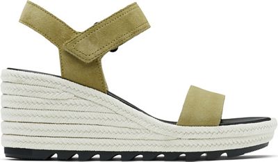 Sorel Women's Cameron Wedge Sandal - 8.5 - Olive Shade / Sea Salt product image