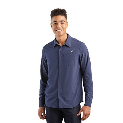 Outdoor Research Men's Astroman LS Sun Shirt - XL - Naval Blue product image
