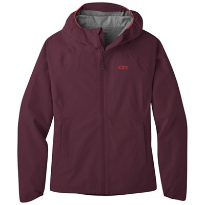 Outdoor Research Women's Motive Ascentshell Jacket - Large - Burgundy product image
