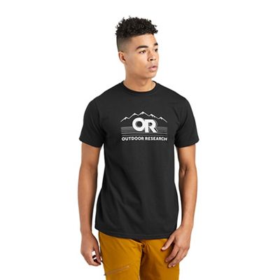 Outdoor Research Men's OR Advocate SS Tee - Large - Black / White product image