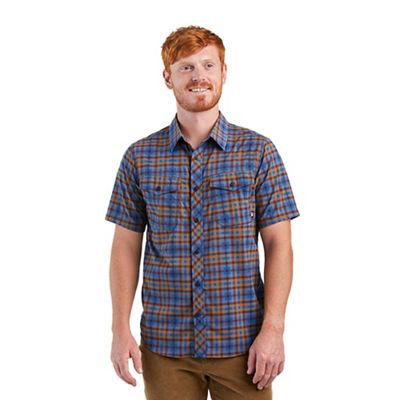 Outdoor Research Men's Wanderer SS Shirt - Small - Classic Blue Plaid product image