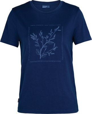 Icebreaker Women's Sisao SS Crewe Indigo Tee - Large - True Indigo DK product image