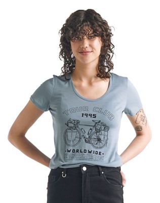 Icebreaker Women's Tech Lite SS Scoop Tour Club 1995 Tee - Small - Gravel product image