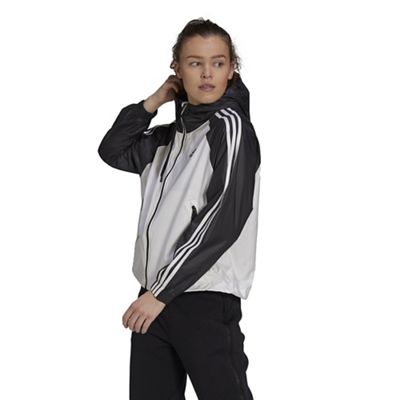 Adidas Women's Terrex Basic 3S Wind.RDY Jacket - Small - White / Black product image