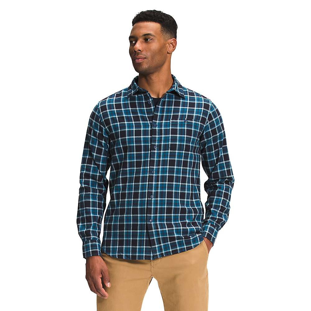 The North Face Men's Hayden Pass 2.0 Shirt - Small - Moroccan Blue Hrtg Bold Shdw Micro Four Clr Plaid -  NF0A55U8