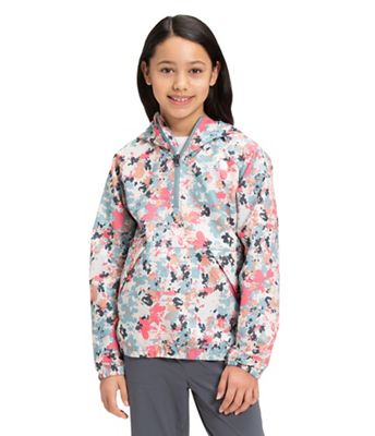 The North Face Youth Packable Wind Jacket - XL - Tourmaline Blue Multi Floral Camo Print product image