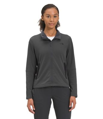 The North Face Women's Wayroute Full Zip Top - Small - Asphalt Grey / TNF Black product image
