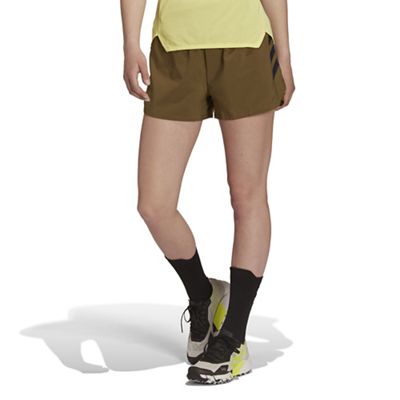 Adidas Women's Terrex Agravic All Around 3 Inch Shorts - XL - Focus Olive