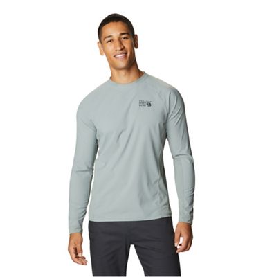 Mountain Hardwear Men's Shade Lite LS Crew - Large - Wet Stone product image