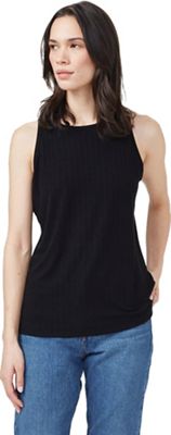 Tentree Women's Ribbed High Neck Tank - Large - Meteorite Black product image