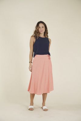 Carve Designs Women's Cascade Skirt - Medium - Coral Chambray product image