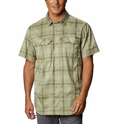 Columbia Men's Silver Ridge Lite Plaid SS Shirt - Small - Safari Large Plaid product image