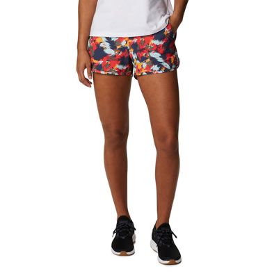 Columbia Women's Pleasant Creek Stretch 3 Inch Short - Large - Nocturnal Typhoon Blooms Multi product image