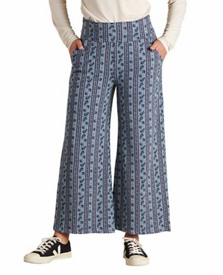 Toad & Co Women's Chaka Wide Leg Pant - Small - North Shore Stripe Print product image