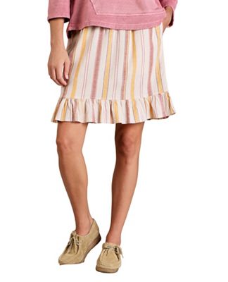 Toad & Co Women's Taj Hemp Ruffle Skirt - Small - Picante Multi Stripe product image